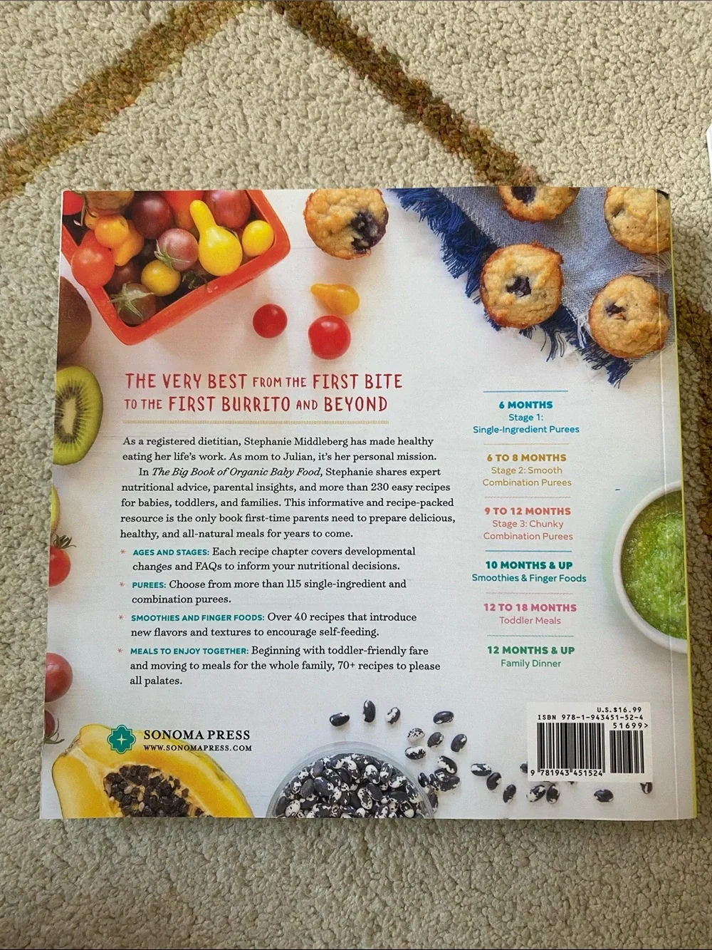 Baby/Toddler/Family Food Recipe Books